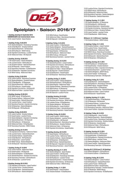 Spielplan - Eishockey NEWS