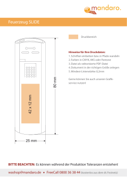 Feuerzeug SLIDE