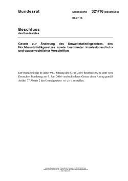BR 321/16(B) - Umwelt