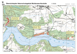 Übersichtsplan Naturschutzgebiet Wohlensee