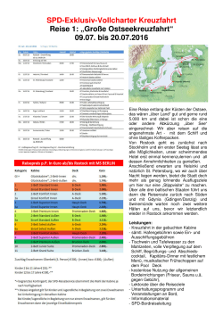 SPD-Kreuzfahrt Ostsee, Seite 21 - SPD