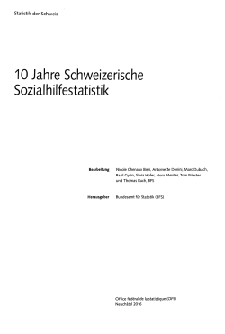 Statistik der Schweiz 10 Jahre Schweizerische