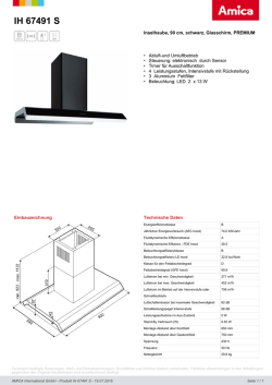 IH 67491 S - Amica International GmbH
