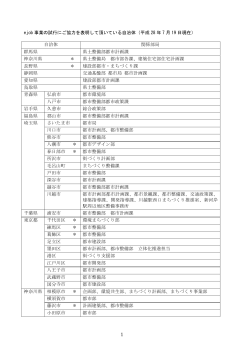 ejob 事業の試行にご協力を表明して頂いている自治体