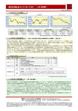 週刊日本株レポート - 朝日ライフアセットマネジメント
