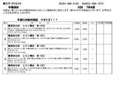 中西おすすめ編