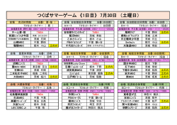 女子組合せ表