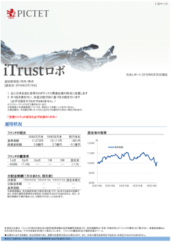 運用状況 - ピクテ投信投資顧問株式会社