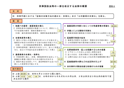 刑事訴訟法等の一部を改正する法律の概要