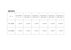 【使用料】については