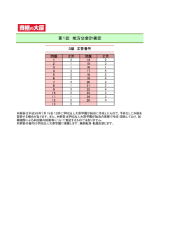 第1回 地方公会計検定