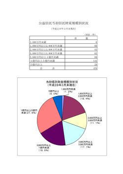 公益信託当初信託財産規模別状況
