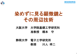 染めずに見る顕微鏡と その周辺技術