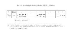 第69回 東京紙商軟式野球大会日程及び試合開始時間・使用球場表