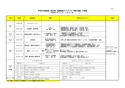 別紙2 研修日程表(PDF形式140KB)