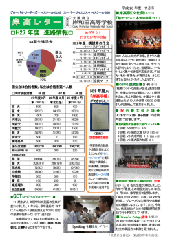 H27 年度 進路情報