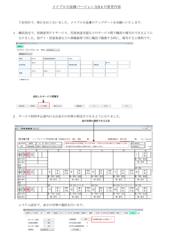 メイプル日誌Ⅲバージョン 3.9.4 の変更内容