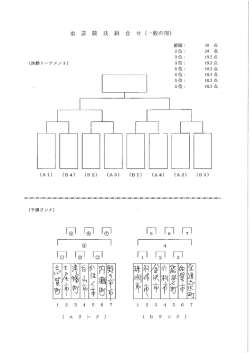 Page 1 柔 道 競 技 組 合 せ (一般の部) 優勝 : 30 点 2位 : 24 点 3位
