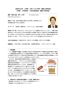 講師 尾島 由紘 - 大阪市立大学 工学部・工学研究科