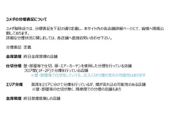 コメダの分煙表記について
