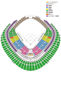 内野自由席 スーパーロイヤルシート ロイヤルシート S指定席 A指定席 B
