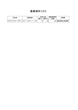公募物件リスト