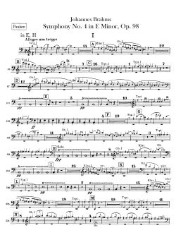 Page 1 Page 2 Brahms 一 Symph。ny N。. 4 in E Min。r Pauken `。 in