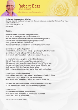 Da sein - Robert Betz Shop