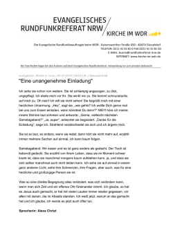 Eine unangenehme Einladung