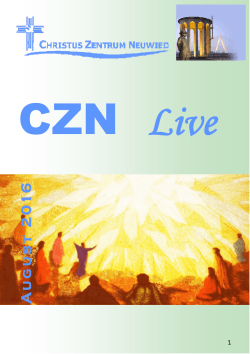 CZN-Live vom 01.08.2016 - Christus Zentrum Neuwied
