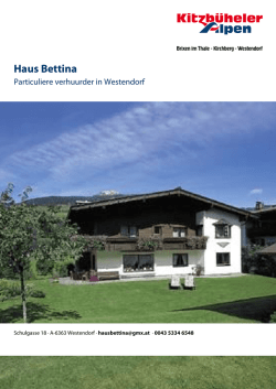 Haus Bettina in Westendorf