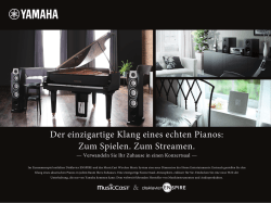 Der einzigartige Klang eines echten Pianos