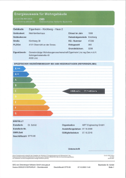 Energieausweis - EIGENHEIM LINZ