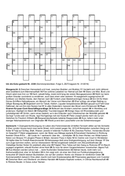 Das Kreuzworträtsel als PDF