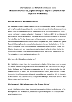 Informationen zur H&auml;rtefallkommission beim - Baden