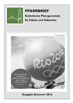 pfarrbrief - Webseite der Pfarrei St. Fabian und Sebastian in Derching