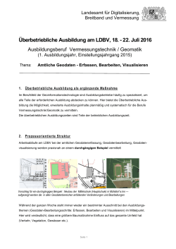 Amtliche Geodaten - Landesvermessung (18.