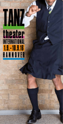 programme - Tanztheater International
