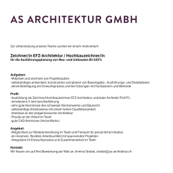 Zeichner/in EFZ-Architektur / Hochbauzeichner/in