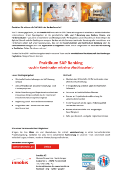 Praktikum SAP Banking