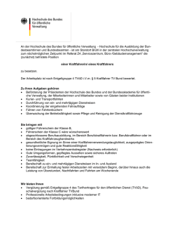 Stellenausschreibung zum (pdf/105-KB)