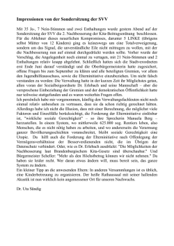 Impressionen von der Sondersitzung der SVV