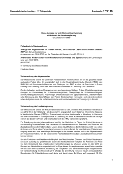 Drucksachen allgemein - Nieders&auml;chsischer Landtag