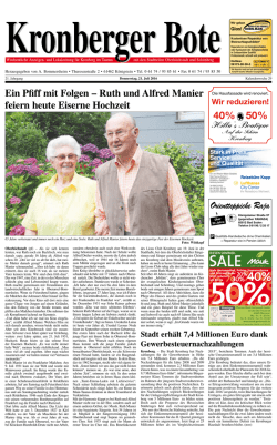 Ruth und Alfred Manier feiern heute Eiserne Hochzeit 40% 50%