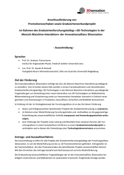 Ausschreibung