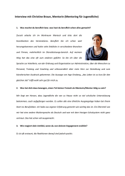 Interview mit Christine Braun