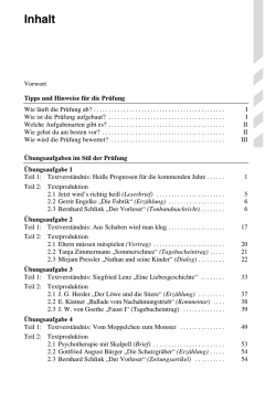 Inhalt - STARK Verlag