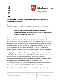 Pressemitteilung 08-16 - Amtsgericht Osnabrück