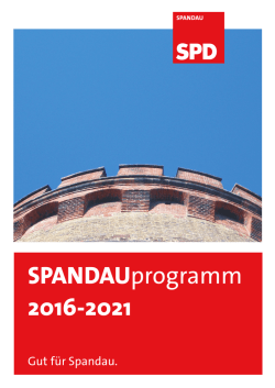 SPANDAUprogamm 2016-2021