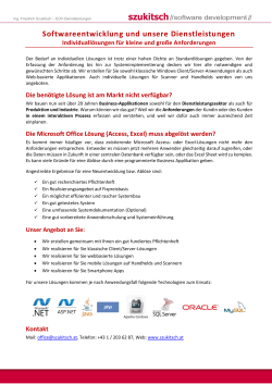 Programmierdienstleistungen
